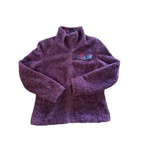 Pendleton Deep Pile Teddy Sherpa Fleece Jacket Women's size small Full Zip